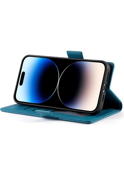 IPhone 14 Pro Günlük Kullanım Için Flip Case Kart Yuvaları Cüzdan Çevirme Iş (Yurt Dışından)