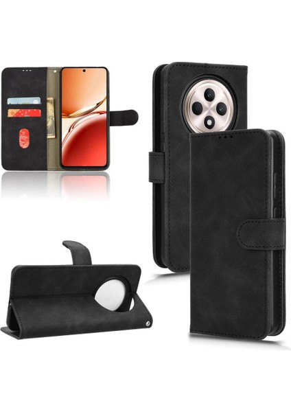 Oppo RENO12 F Pu Deri Kart Yuvaları Tutucu Kickstand Için Flip Case (Yurt Dışından)