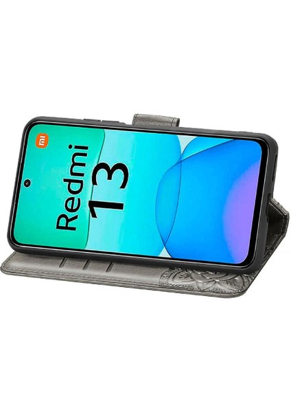 Xiaomi Redmi Için Flip Case 13 4g Kapak Çevirin Zarif Desen Darbeye (Yurt Dışından)