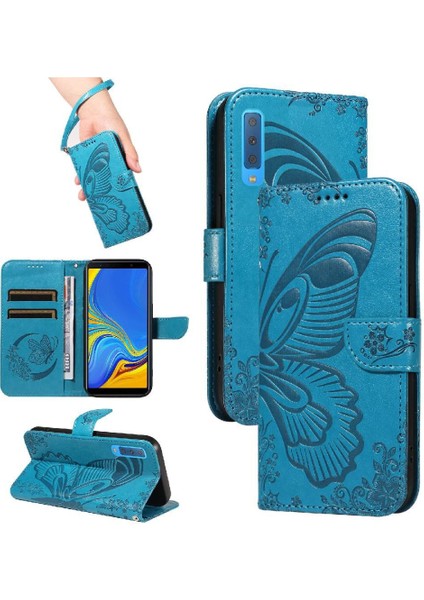 Samsung Galaxy A7 2018 Ayrılabilir El Kayışı Yüksek Kalite Için Flip Case (Yurt Dışından)