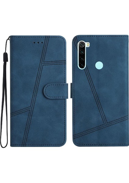 Xiaomi Redmi Not 8t Için Flip Case Cüzdan Pu Deri Tam Koruma Bilek (Yurt Dışından)