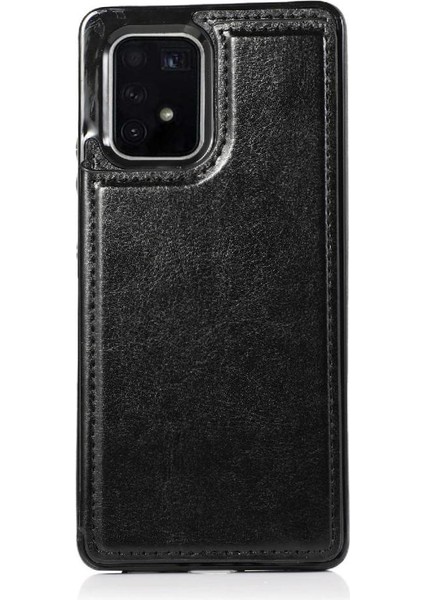 Samsung Galaxy S10 Lite Pu Deri Kart Yuvaları Kickstand Için Cüzdan Kılıf (Yurt Dışından)