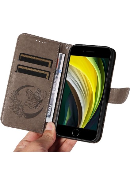 Kredi Kartı Yuvası ile IPhone 6/6s Için Flip Case Yüksek Kalite Deri El (Yurt Dışından) fırsatları