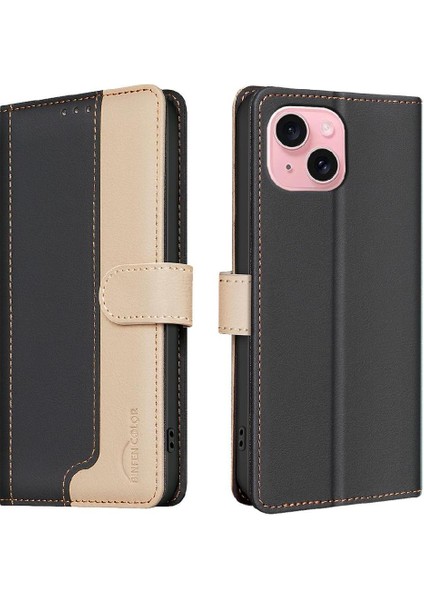 IPhone 14 Için Flip Case Artı Rfıd Engelleme Kart Yuvaları Tutucu Darbeye (Yurt Dışından)