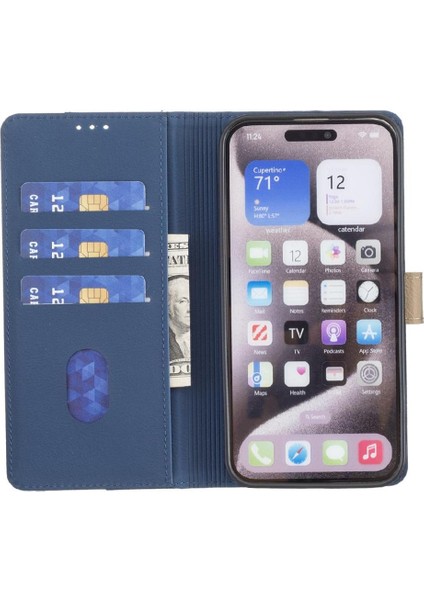 IPhone 11 Pro Max Rfıd Engelleme Kickstand Kart Yuvaları Tutucu Için Flip Case (Yurt Dışından)