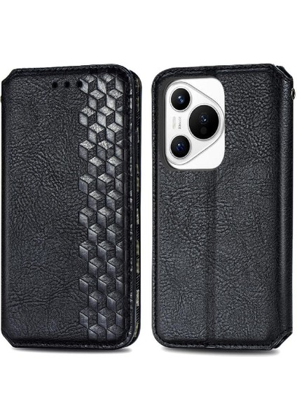 Huawei Pura 70 Cüzdan Fonksiyonu Için Flip Case Kapak Zarif Deri (Yurt Dışından)