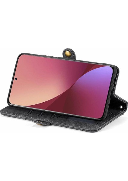 Xiaomi 12 Için Flip Case Deri Çanta Basit Iş Kapak Çevirin Cüzdan (Yurt Dışından) indirimleri