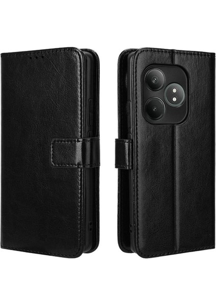 Realme Gt 6/realme Gt 6t Manyetik Kart Tutucu Cüzdan Kapak Çevirin (Yurt Dışından)
