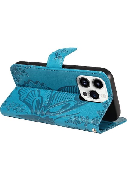 Kredi Kartı Yuvası ile IPhone 14 Pro Için Flip Case Ayrılabilir El Kayışı (Yurt Dışından)