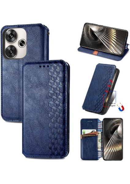 Xiaomi Poco F6 Moda Tasarım Cüzdan Fonksiyonu Için Flip Case Deri Kılıf (Yurt Dışından)