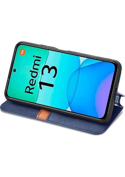 Xiaomi Redmi Için Flip Case 13 4g Kapak Çevirin Kılıf Zarif Cüzdan (Yurt Dışından)