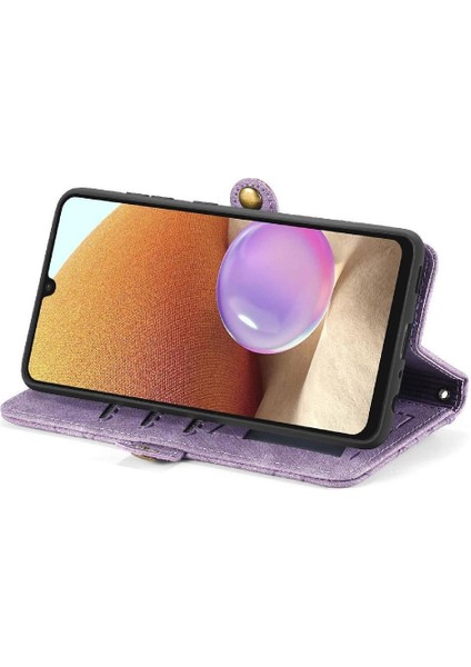 Samsung Galaxy A32 4g Için Flip Case Deri Kılıf Kapak Basit Cüzdan (Yurt Dışından) fırsatları
