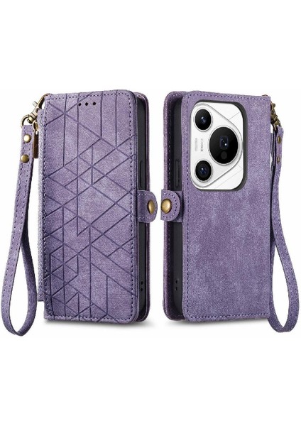 Huawei Pura 70 Pro Için Flip Case Darbeye Deri Kılıf Cüzdan Çevirin (Yurt Dışından)