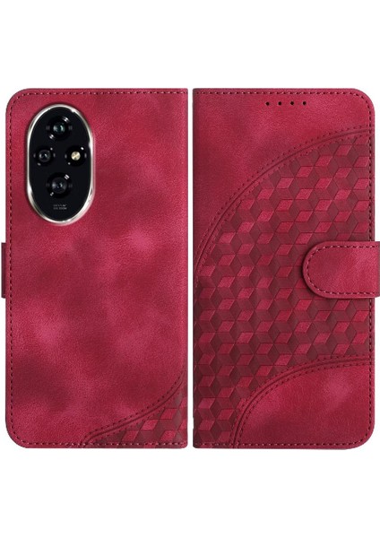 Onur Için Flip Case 200 Geometrik Desen Manyetik Kart Tutucu Flip Pu (Yurt Dışından)