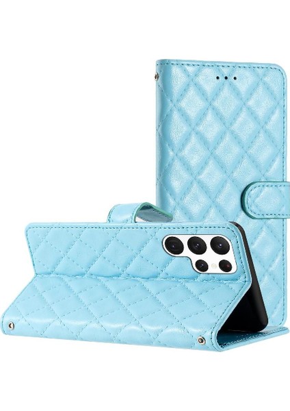 Samsung Galaxy S22 Ultra Pu Deri Cüzdan Kart Yuvaları Tutucu Için Flip Case (Yurt Dışından)