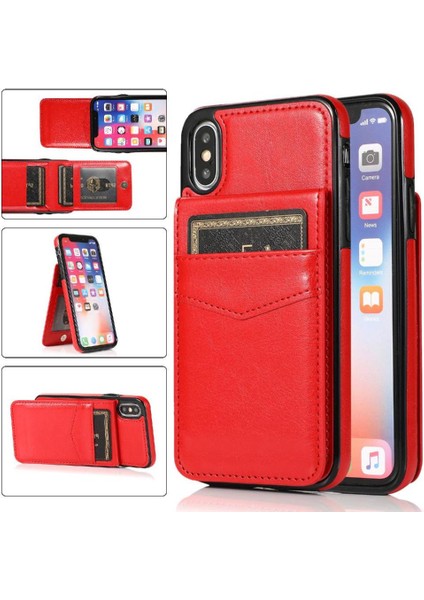 Kredi Premium Deri Çanta ile IPhone X/xs Kart Sahibi ile Uyumlu (Yurt Dışından)