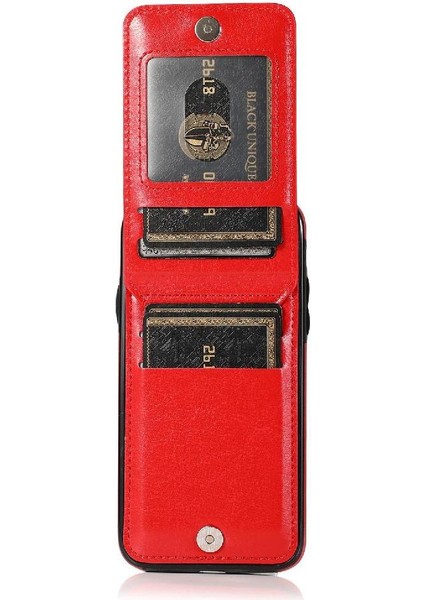 Kredi Premium Deri Çanta ile IPhone X/xs Kart Sahibi ile Uyumlu (Yurt Dışından)