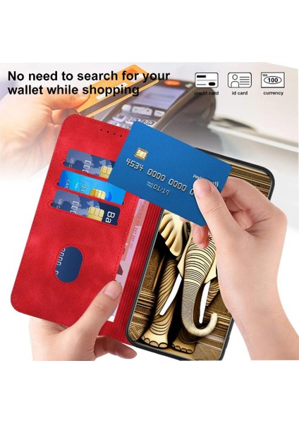 Onur Için Flip Case 200 Geometrik Desen Manyetik Kart Tutucu Flip Pu (Yurt Dışından)