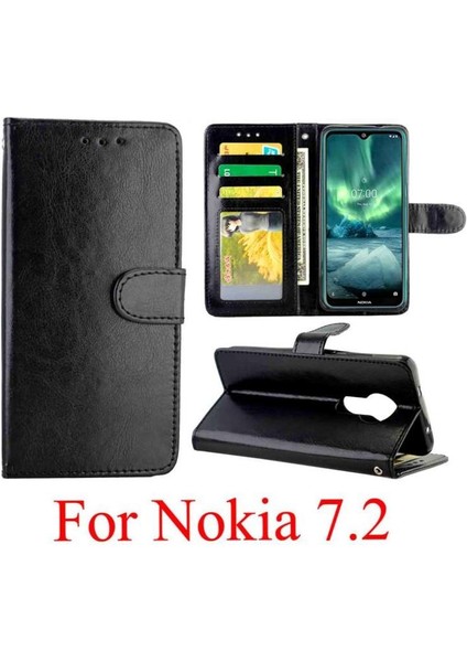 Nokia 7.2 Kart Tutucu Manyetik Kapatma Darbeye Pu Deri Için Flip Case (Yurt Dışından) modelleri