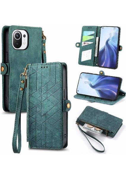 Xiaomi 11 Için Flip Case Cüzdan Kılıf Darbeye Basit Iş (Yurt Dışından)