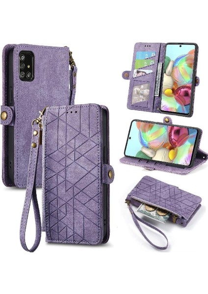 Samsung Galaxy A71 4g Için Flip Case Basit Iş Kapak Darbeye (Yurt Dışından)
