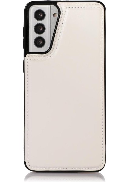 Samsung Galaxy S21 Çift Manyetik Toka Kickstand ile Cüzdan Kılıf (Yurt Dışından) fiyatları