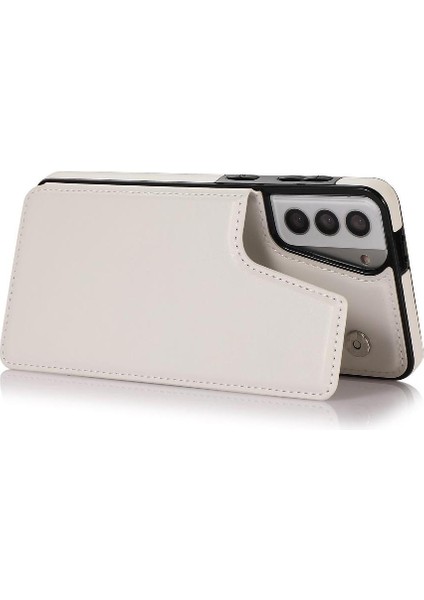 Samsung Galaxy S21 Çift Manyetik Toka Kickstand ile Cüzdan Kılıf (Yurt Dışından) fırsatları