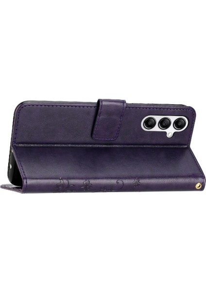 Samsung Galaxy S23 Fe Kickstand Pu Deri Bilek Kayışı Kart Için Filp Durumda (Yurt Dışından)