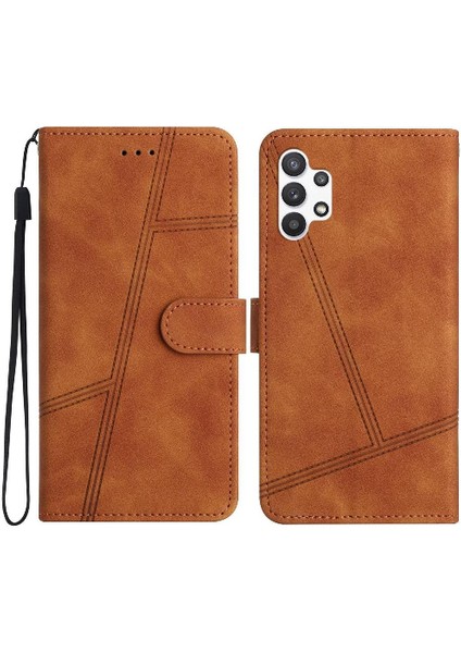 Samsung Galaxy A13 4g Cüzdan Pu Deri Bilek Kayışı Flip Case (Yurt Dışından)