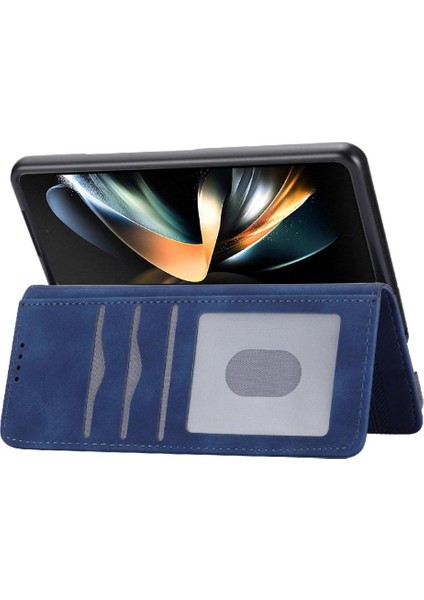 Samsung Galaxy Z Için Flip Case Fold 3 Kart Yuvaları Nakit Cep Prim (Yurt Dışından)