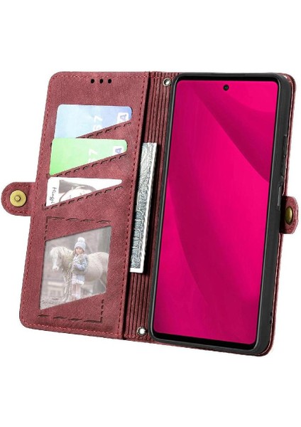 T-Mobile Revvl 7 Pro 5g Için Flip Case Darbeye Deri Kılıf Kapak Çevirin (Yurt Dışından) fiyatları