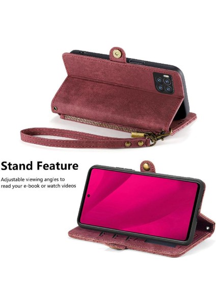 T-Mobile Revvl 7 Pro 5g Için Flip Case Darbeye Deri Kılıf Kapak Çevirin (Yurt Dışından) modelleri