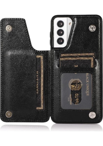 Samsung Galaxy S21 Çift Manyetik Toka Kickstand ile Cüzdan Kılıf (Yurt Dışından) fırsatları