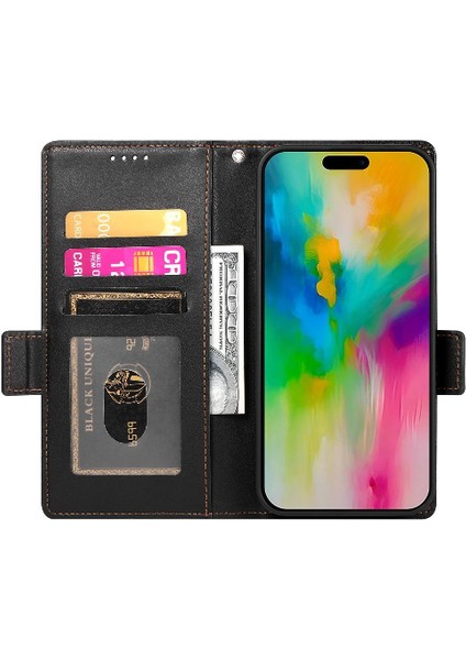 IPhone 16 Pro Max Cüzdan Günlük Kullanım Için Flip Case Kart Yuvaları Flip Iş (Yurt Dışından) indirimleri