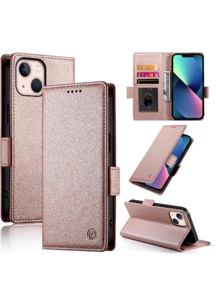 IPhone 13 Için Flip Case Mini Kartvizit Yuvaları Cüzdan Günlük Kullanım Flip (Yurt Dışından)