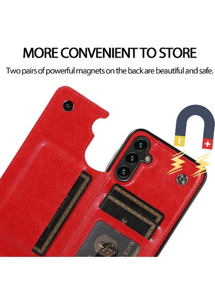 Kart Tutucu Kickstand Çift ile Samsung Galaxy S23 Fe 5g Için Cüzdan Kılıf (Yurt Dışından) fırsatları