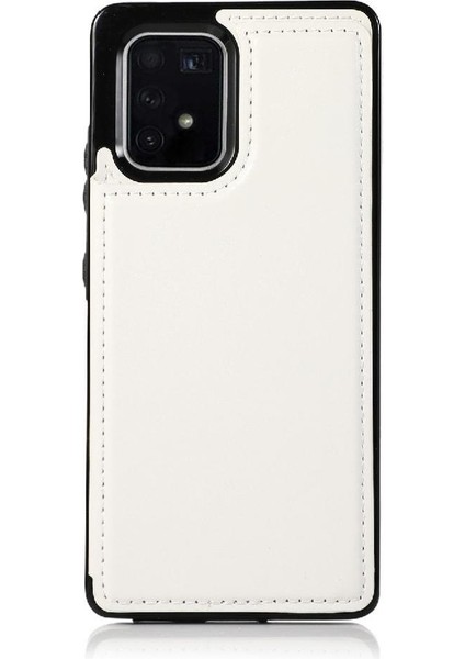 Samsung Galaxy S10 Lite Pu Deri Kart Yuvaları Kickstand Için Cüzdan Kılıf (Yurt Dışından)
