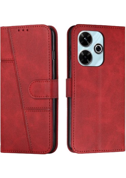 Xiaomi Redmi Için Flip Case 13 4g Pu Deri Yan Toka Tam Koruma (Yurt Dışından)