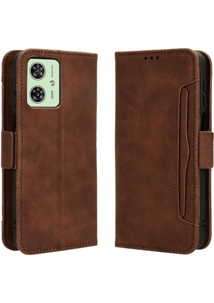 Motorola Moto G54 5g Deri Cüzdan Kapak Manyetik Kapatma Kartı (Yurt Dışından)