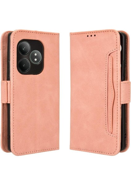 Realme Gt 6 Için Kılıf Ayarlanabilir Ayrılabilir Kart Tutucu Deri Cüzdan (Yurt Dışından)
