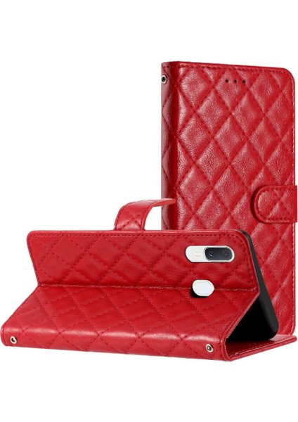 Samsung Galaxy A20E Manyetik Folio Kickstand Tpu Darbeye Için Flip Case (Yurt Dışından)