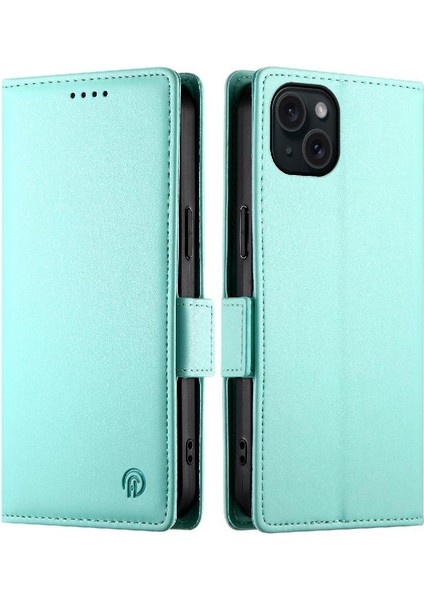 IPhone 15 Için Flip Case Artı Kart Yuvaları Günlük Kullanım Iş Cüzdan Flip (Yurt Dışından)