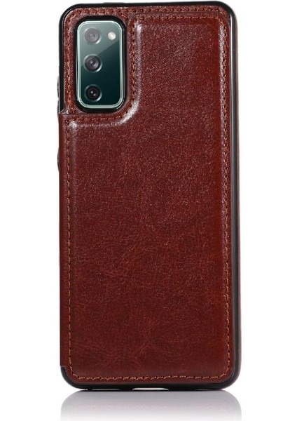Kart Tutucu Çift Manyetik Pu ile Samsung Galaxy S20 Fe Için Cüzdan Kılıf (Yurt Dışından) fırsatları