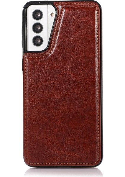 Samsung Galaxy S21 Çift Manyetik Toka Kickstand ile Cüzdan Kılıf (Yurt Dışından) fırsatları