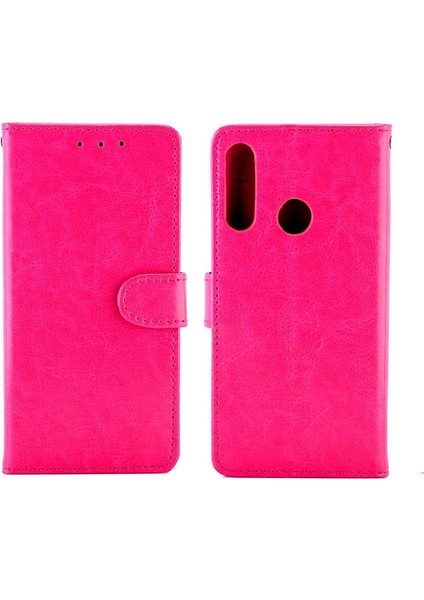 Huawei Y6P Kickstand Pu Deri Darbeye Dayanıklı Kart Tutucu Için Flip Case (Yurt Dışından)