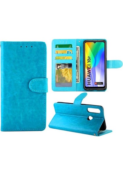 Huawei Y6P Kickstand Pu Deri Darbeye Dayanıklı Kart Tutucu Için Flip Case (Yurt Dışından) indirimleri