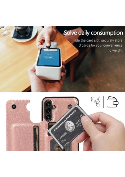 Kart Tutucu Kickstand Çift ile Samsung Galaxy S23 Fe 5g Için Cüzdan Kılıf (Yurt Dışından) fiyatları