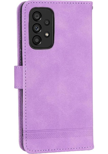 Samsung Galaxy A53 Kart Yuvaları Bileklik Manyetik Kapatma Için Flip Case (Yurt Dışından)