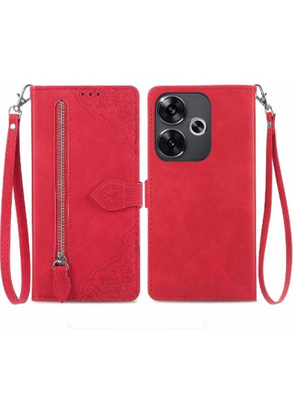 Xiaomi Poco F6 Cüzdan Çok Renkli Iş Flip Fermuar Tarzı Için Flip Case (Yurt Dışından)