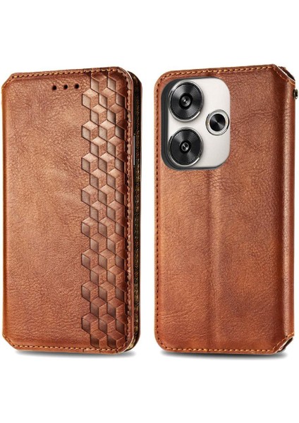 Xiaomi Poco F6 Moda Tasarım Cüzdan Fonksiyonu Için Flip Case Deri Kılıf (Yurt Dışından)